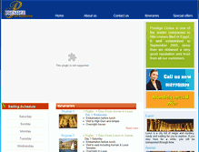 Tablet Screenshot of prestigecruise.net